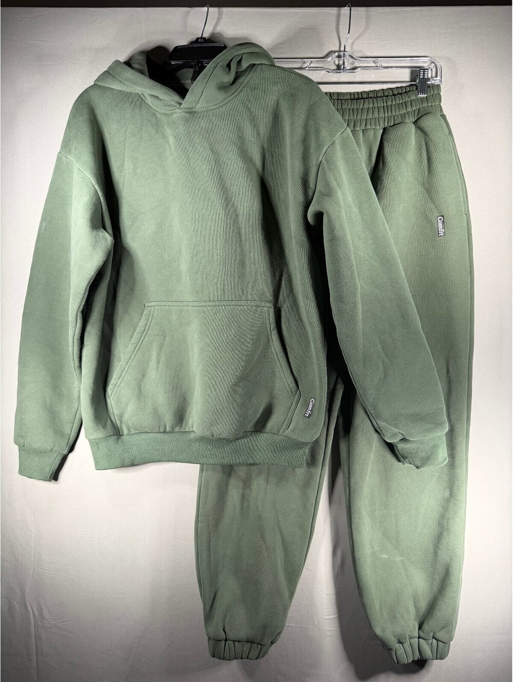 Comfrt Olive Green Jogger Sweatpants Set Size Medium